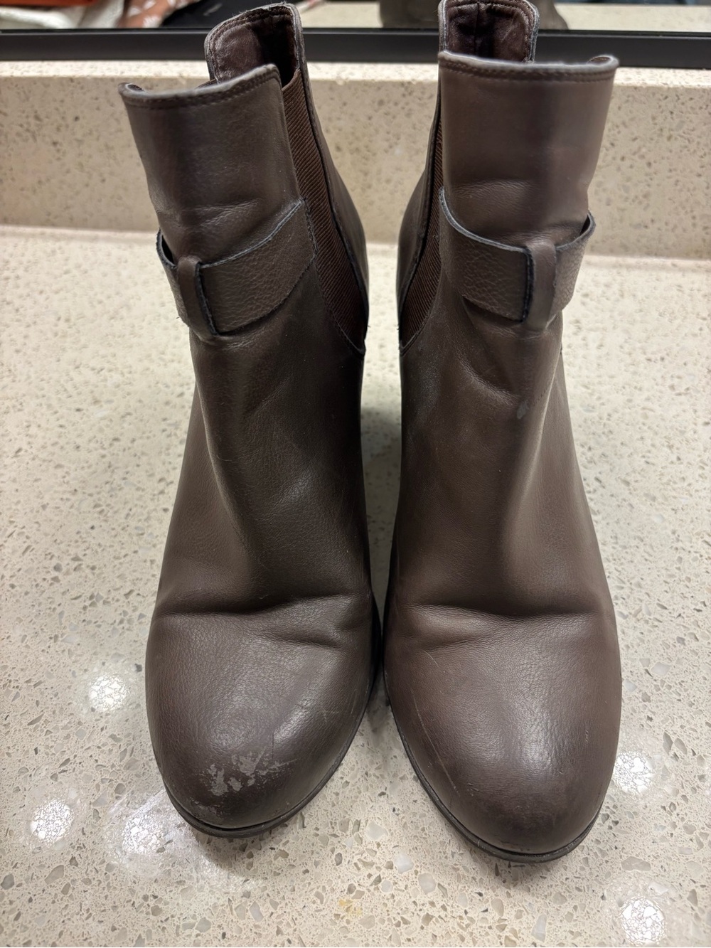 Women's Brown Leather Ankle Boots